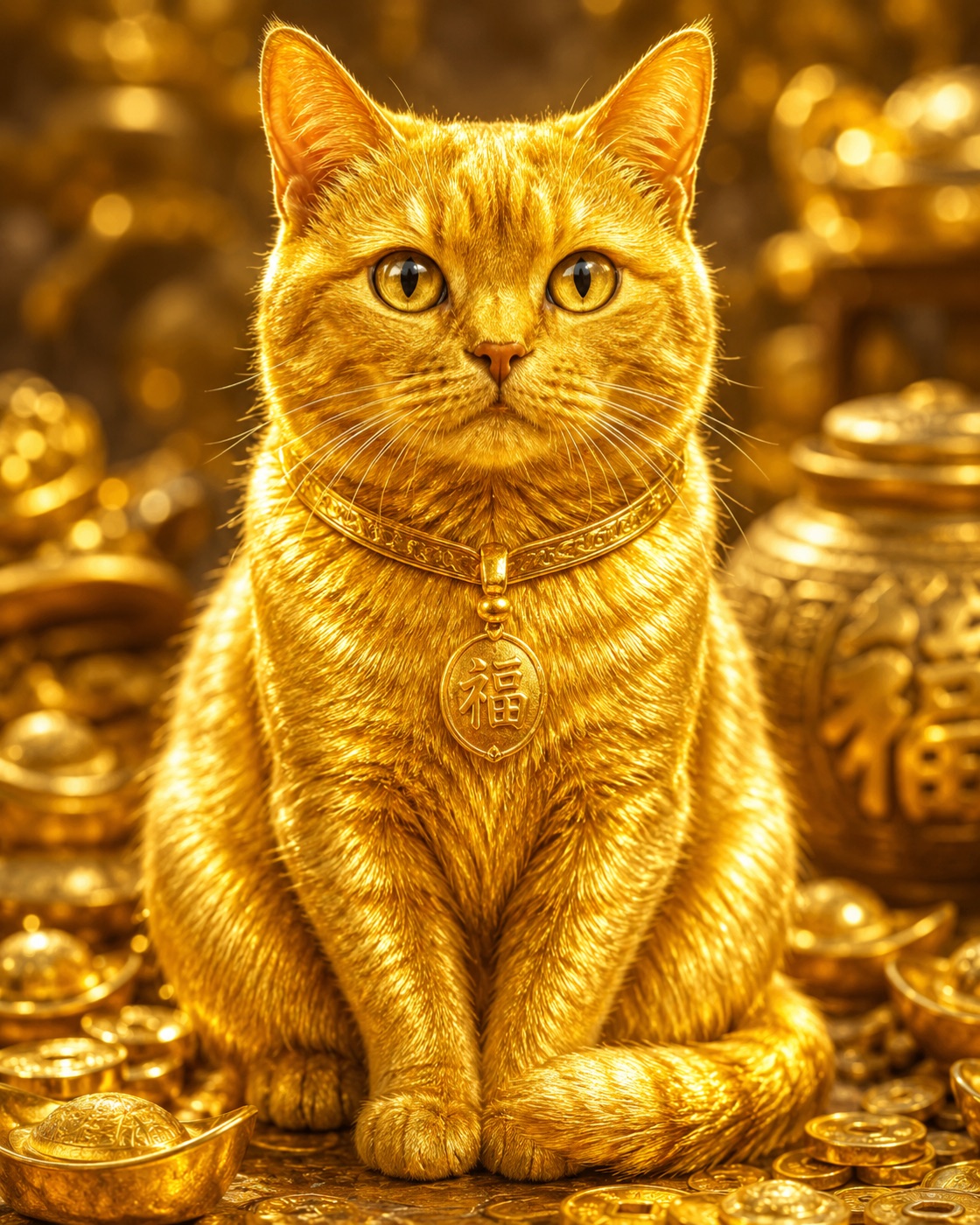 金色猫咪作品